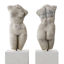 Venus tattoo torso sculpture